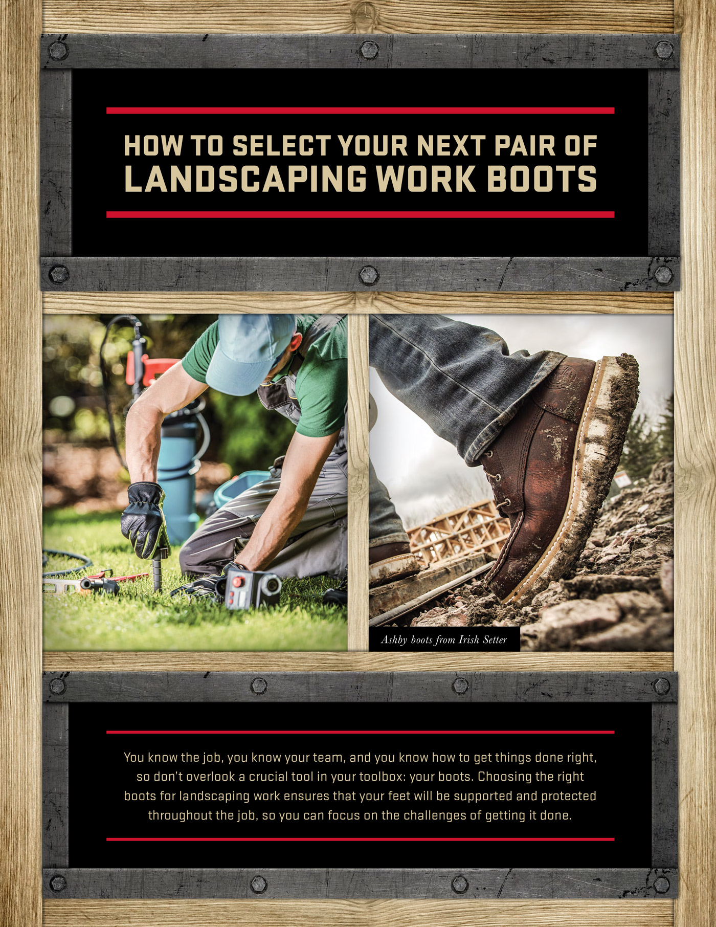 landscaping work boots