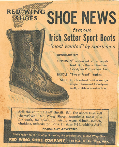 Red Wing Advertisement